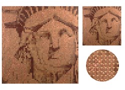 Lady Liberty by Ed Chapman - Original Mosaic sized 41x41 inches. Available from Whitewall Galleries
